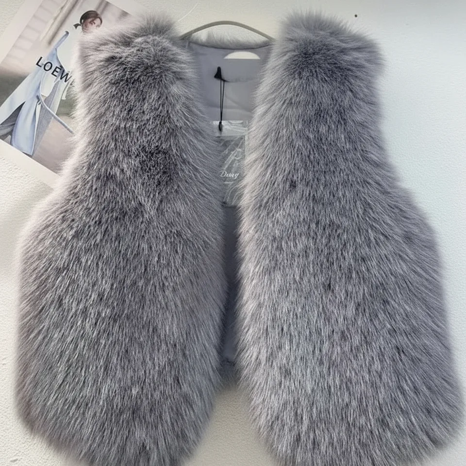 Plush Faux Fur Vest