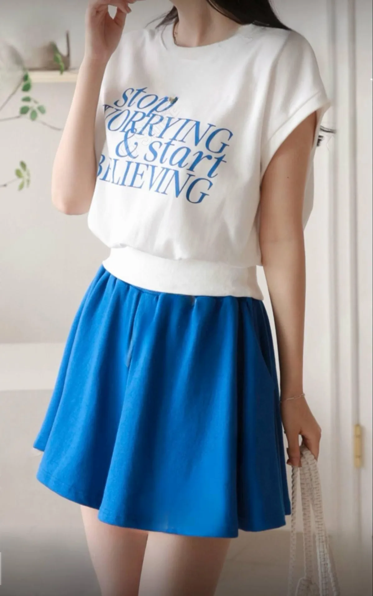 Flared Skater Skirt Flared Skater Skirt — A short flared skirt with a smooth elastic waist, in black, red or cobalt blue. Double knit with r