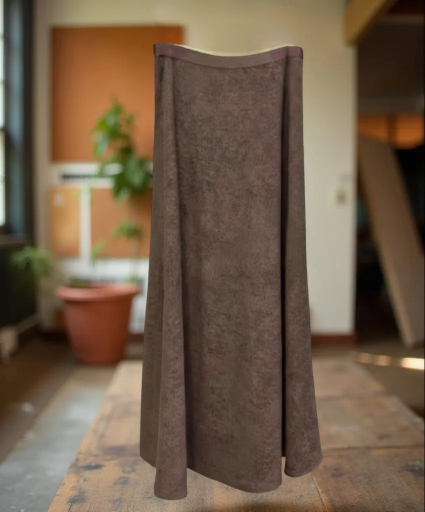 Faux Suede A-Line Maxi Skirt Faux Suede A-Line Maxi Skirt — A brushed faux-suede maxi with an elastic waist. Waist 26–32 inches, length 37 inches. Br