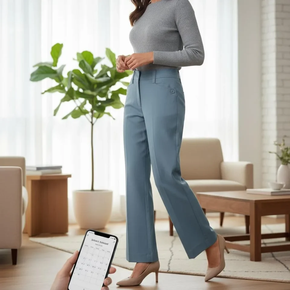 High-Rise Flared Sculpt Trousers